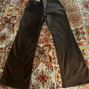 J Jill Tried True Jeans Brown Pants 12 Fit Boot Cut  Jeans Shale Wash Brown New